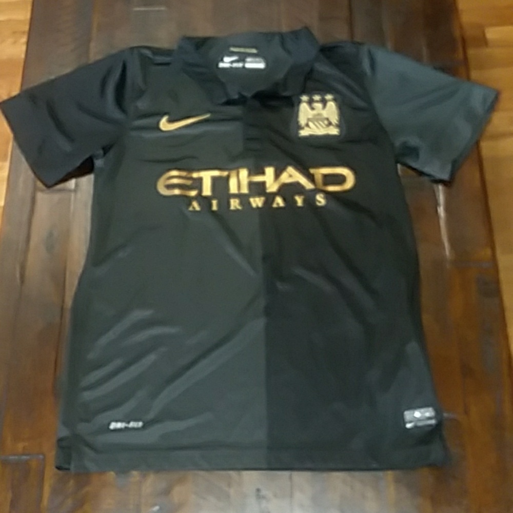 Manchester City Black Soccer Match Jersey